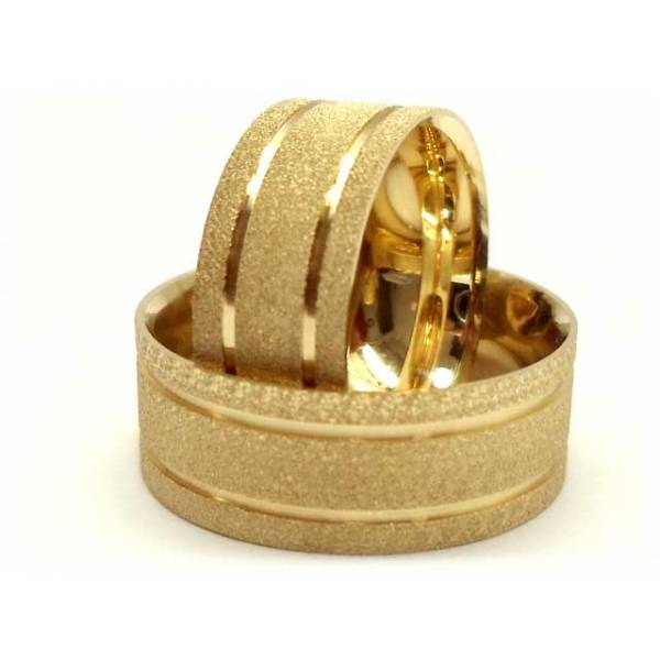 Aliança em ouro 18k 0750 