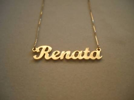 Nomes Personalizados em ouro 18k 0750